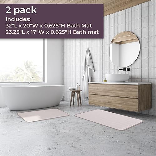 Miniatura 5 de Lavish Home - Juego de tapete de baño de espuma viscoelástica, 2