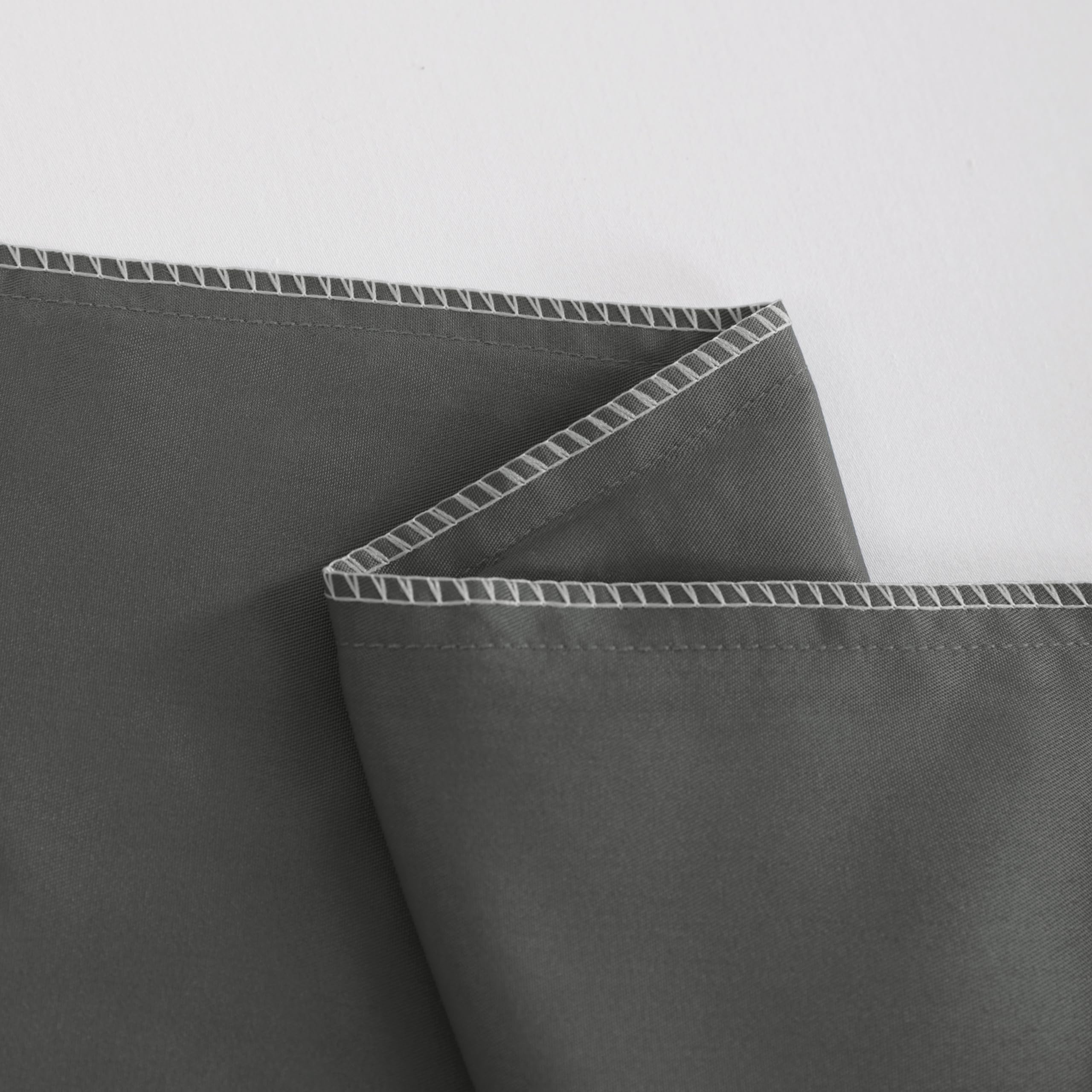 Juego de 2 fundas de almohada de viaje para niños pequeños, 600 hilos, 100 % algodón egipcio, para niños y niñas, con cierre de sobre, 12 x 16 pulgadas (gris oscuro)