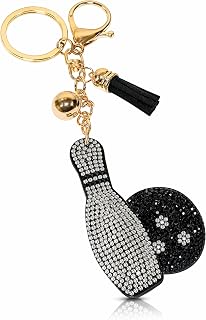 Popfizzy Rhinestone Keychains for Women, Bling Purse Charms, Birthday Gifts for Her, Backpack Key Chains, Handmade Bag Charms