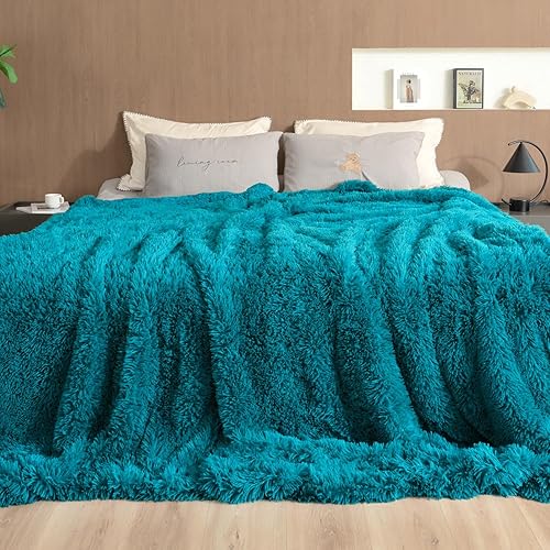 Pawque Manta de lujo de piel sintética, súper suave, tamaño King, 90 x 90 pulgadas, mantas decorativas para sofá, cama, silla, accesorios para