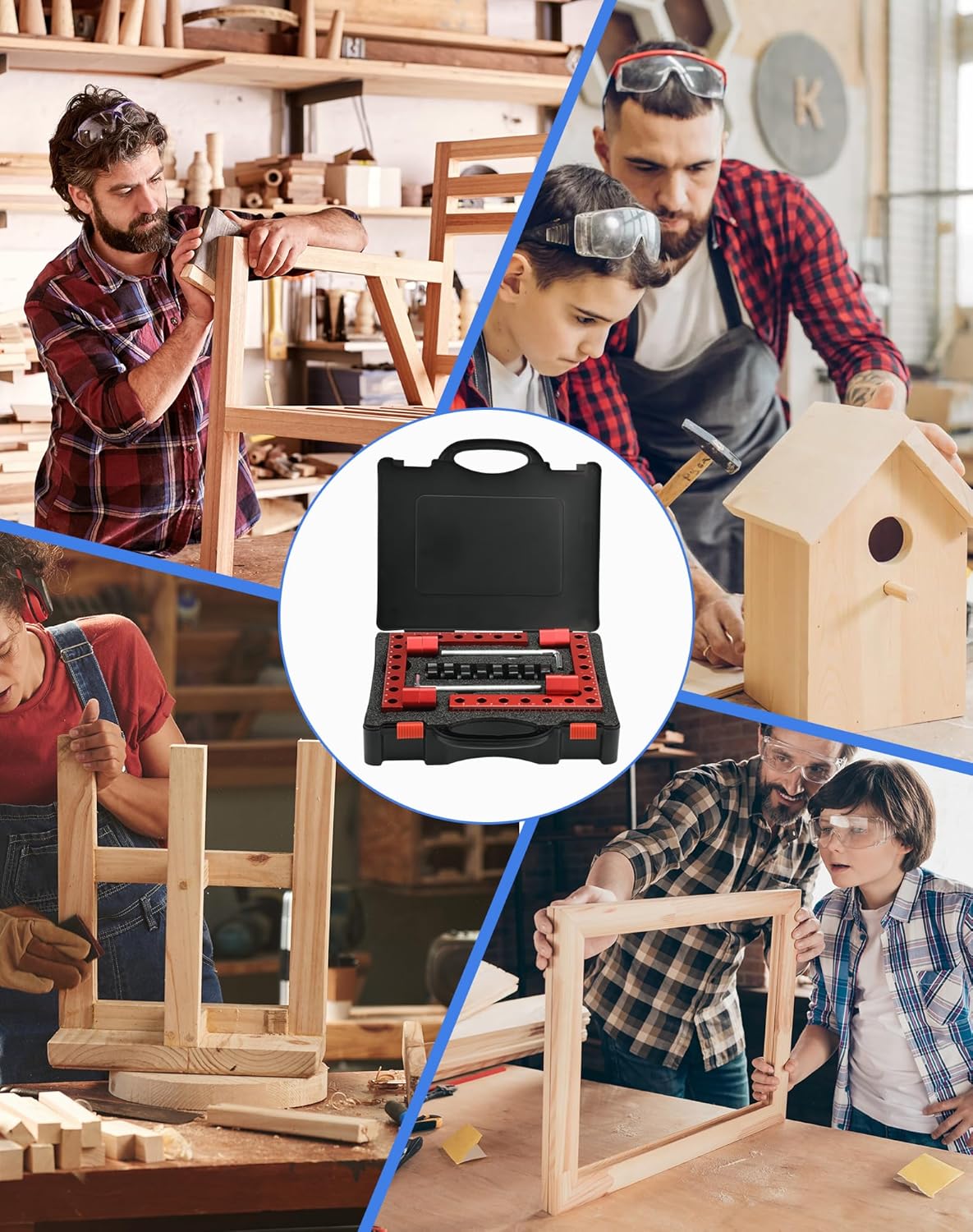 Corner clamp squares with Router table setup blocks