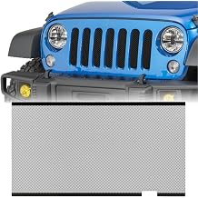 moveland Grille Insert for Jeep Wrangler JK JKU, Aluminum Alloy