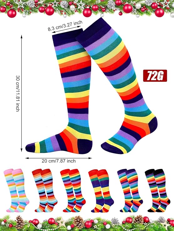 🌈 Rainbow Knee High Socks for Skate Outfits! 🛹