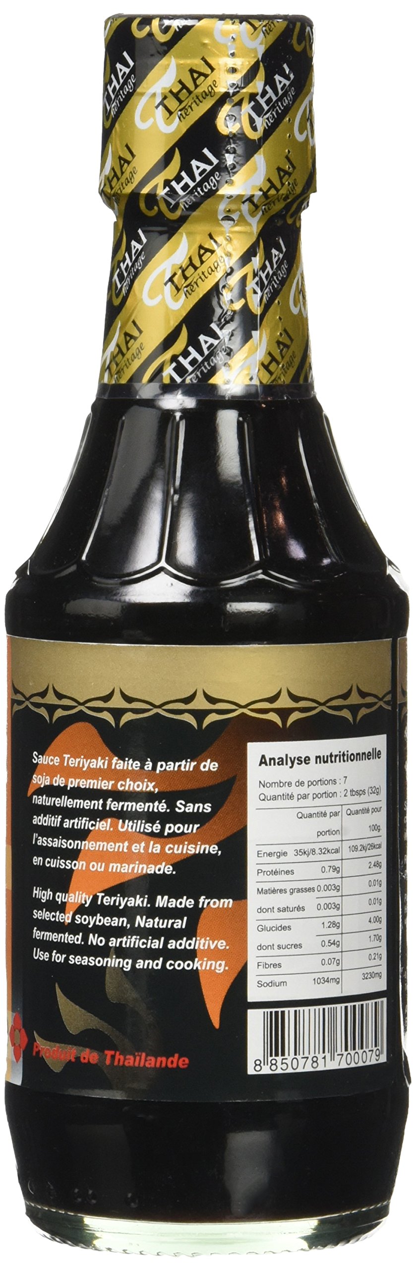 THAI HERITAGE Sauce Teriyaki 210 g - Lot de 6