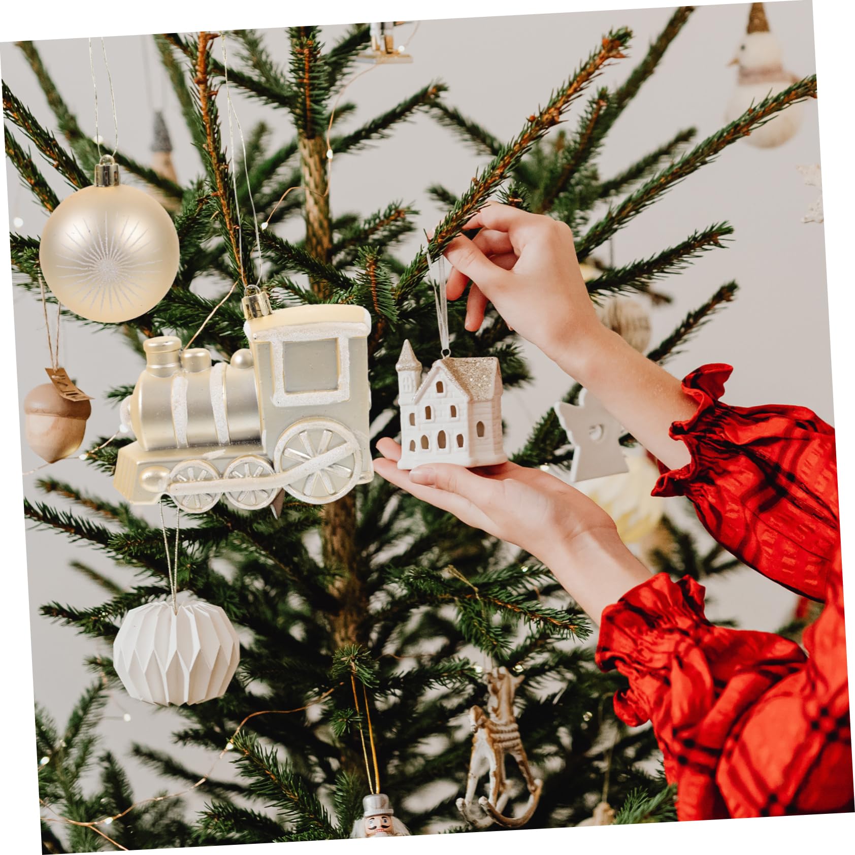 Ornements Sapin De Noel Boules Decoratives De Noel Decorations Suspendues pour Sapin