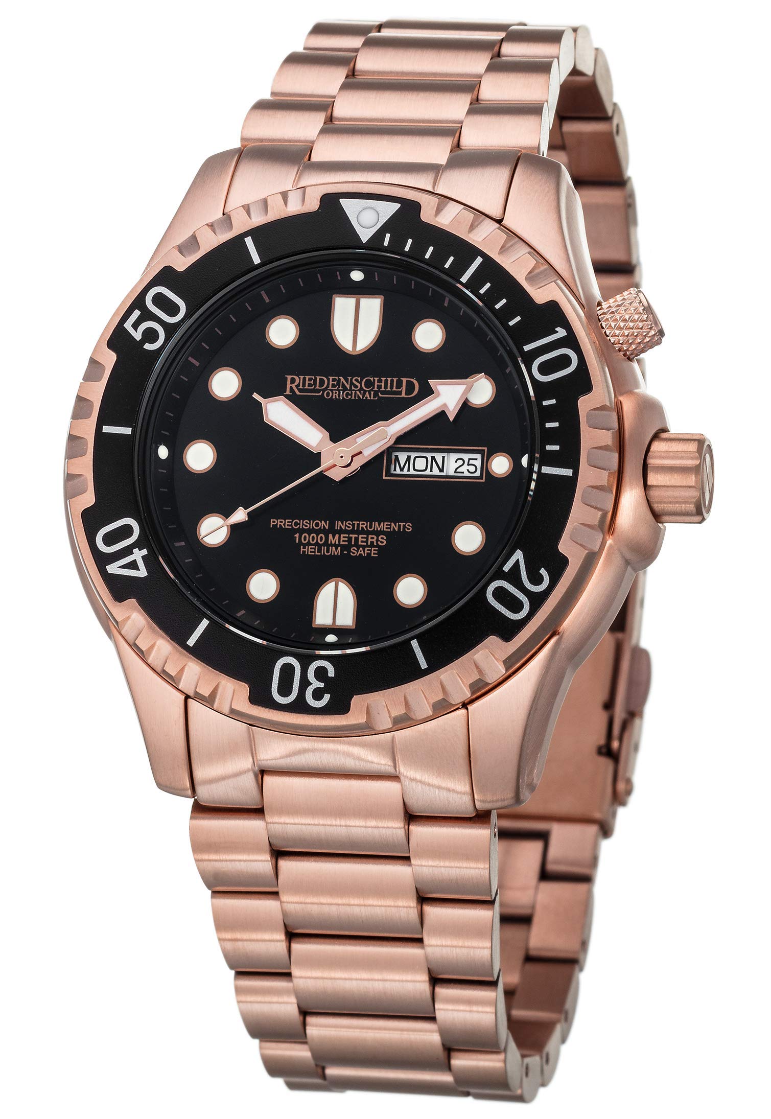 Kampfschwimmer Taucher Herrenuhr 1000M, 100ATM, mit Helium Ventil, Leuchtindex, Tages- und Datumsanzeige, Drehlünette, Citizen 2S60 Uhrwerk