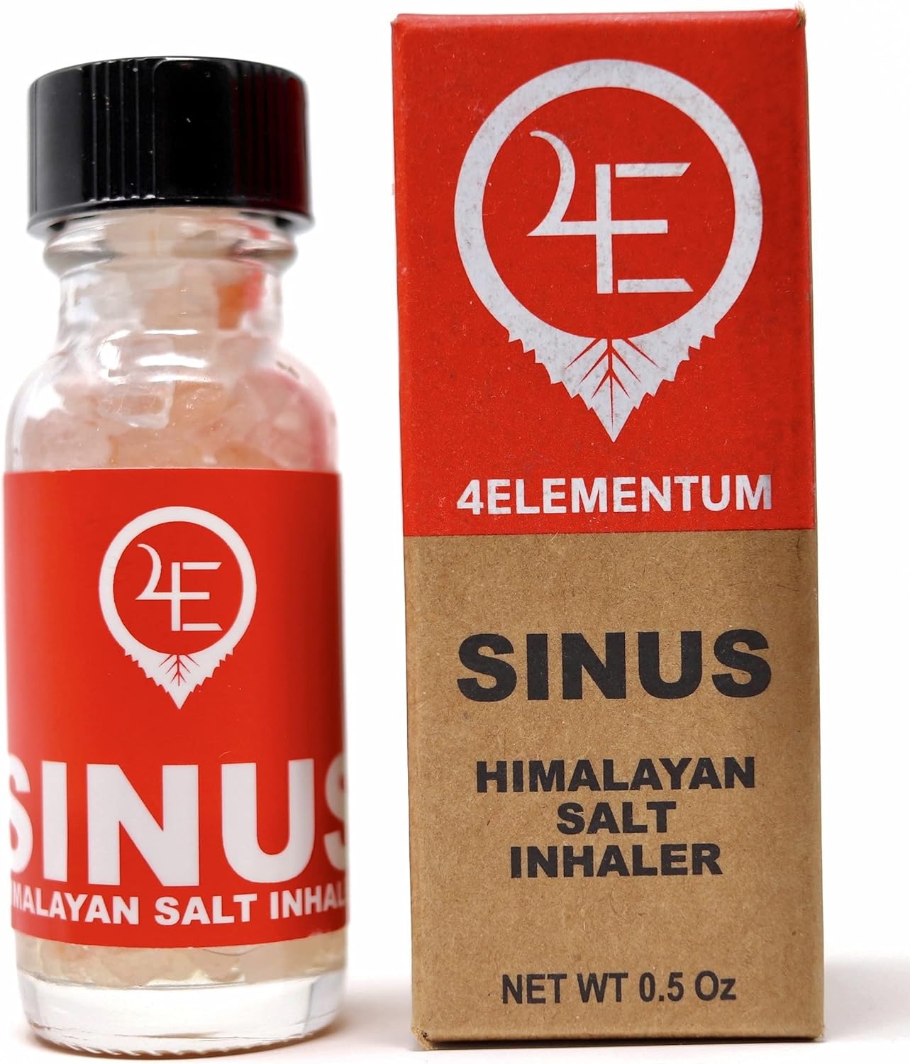 4Elementum Sinus Natural Himalayan Salt Nasal Inhaler Contains Natural Eucalyptus