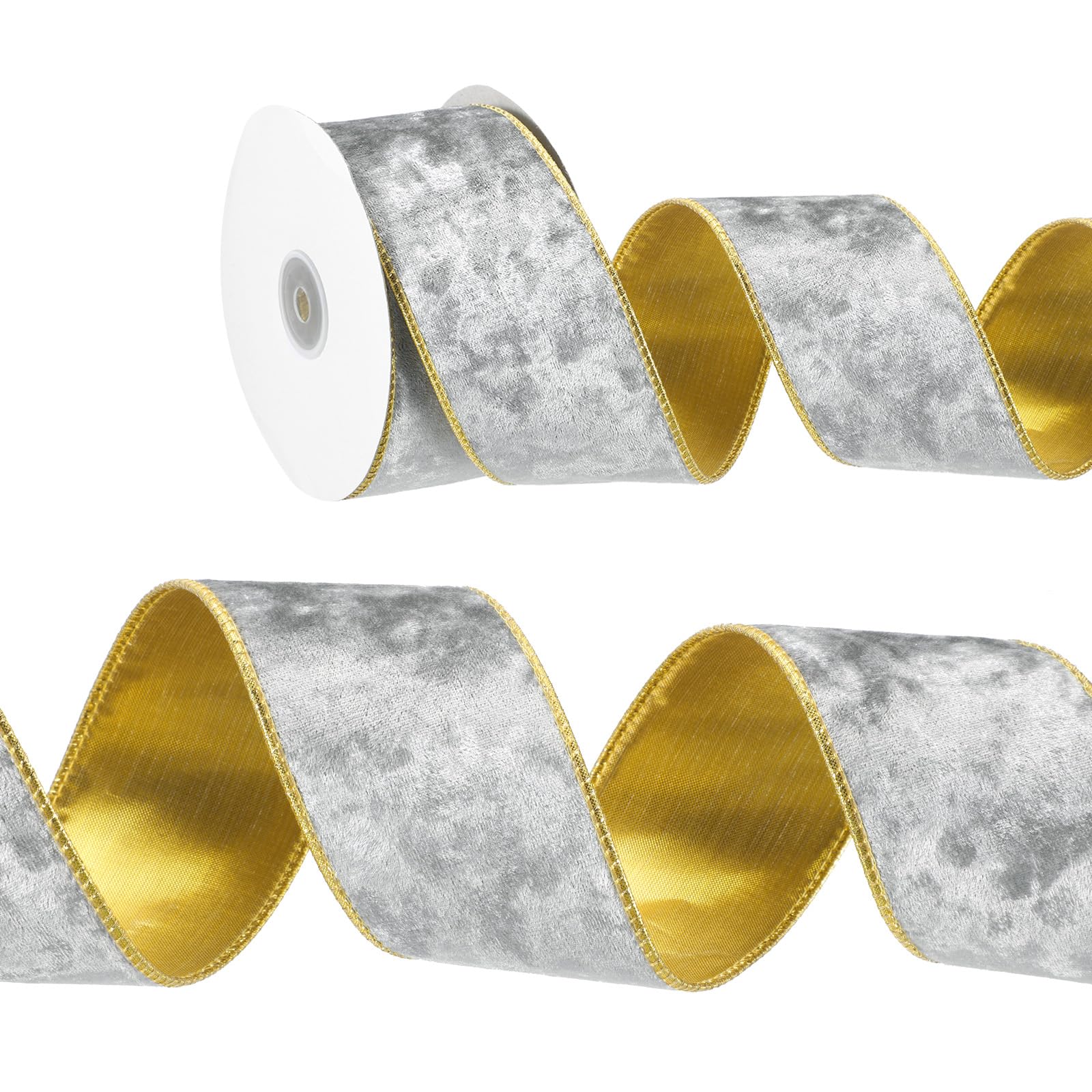 PATIKIL 2.5 Inch x 10 Yards Velvet Wired Ribbon