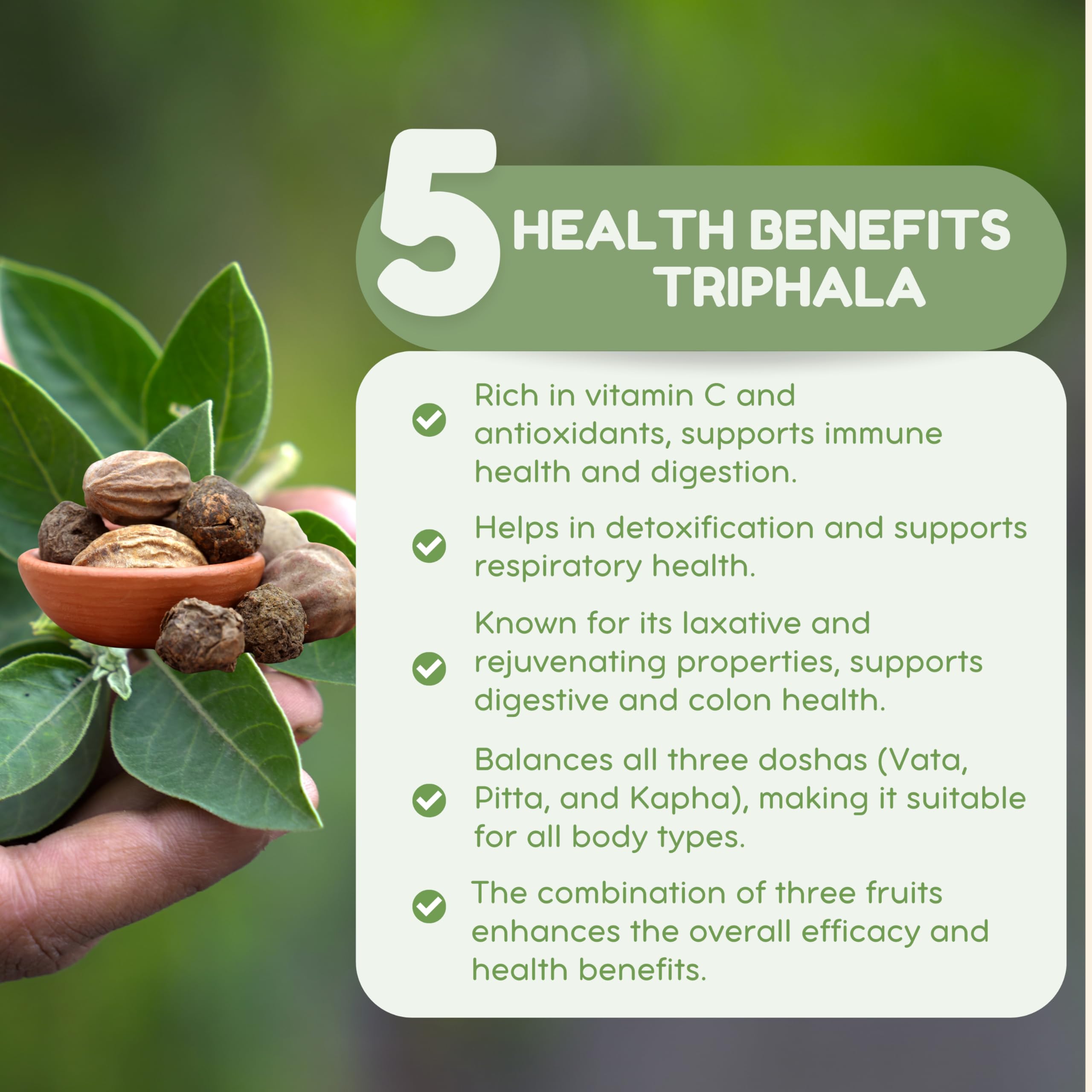 JAGRITI TRIPHALA CHURNA - Herbal Digestive Aid & Detoxifier | Ayurvedic Blend of Amla, Haritaki & Bibhitaki | 500 Gram | Quick relief from Gas and Acidity — Amazon image 4