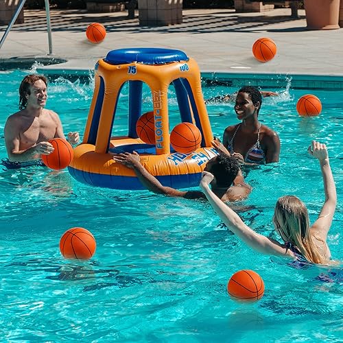 Miniatura 5 de Vinsot Juego de 8 mini pelotas de baloncesto de goma de 7 pulgadas con bomba de aire para principiantes, juegos de baloncesto arcade, interiores y