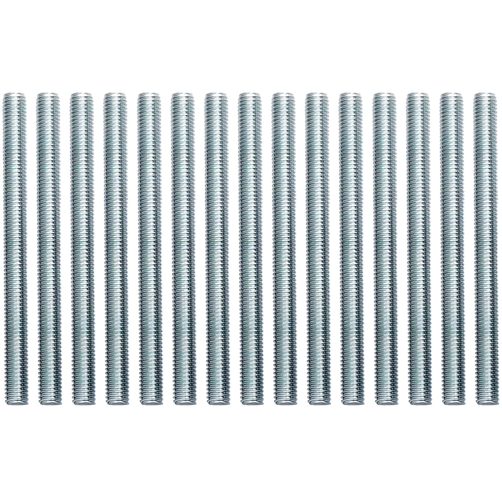 15 sztuk ocynkowanych prętów gwintowanych M8 x 100 mm pręt gwintowany pręty gwintowane ze stali nierdzewnej pręt gwintowany ocynkowany pręt gwintowany klasa wytrzymałości A2-70 DIN 975