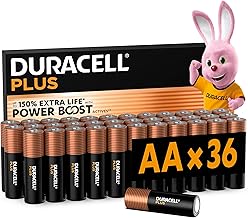 Duracell Plus AA Mignon Alkaline Batteries, 1.5 V LR6 MN1500, Pack of 36 (Amazon exclusive)