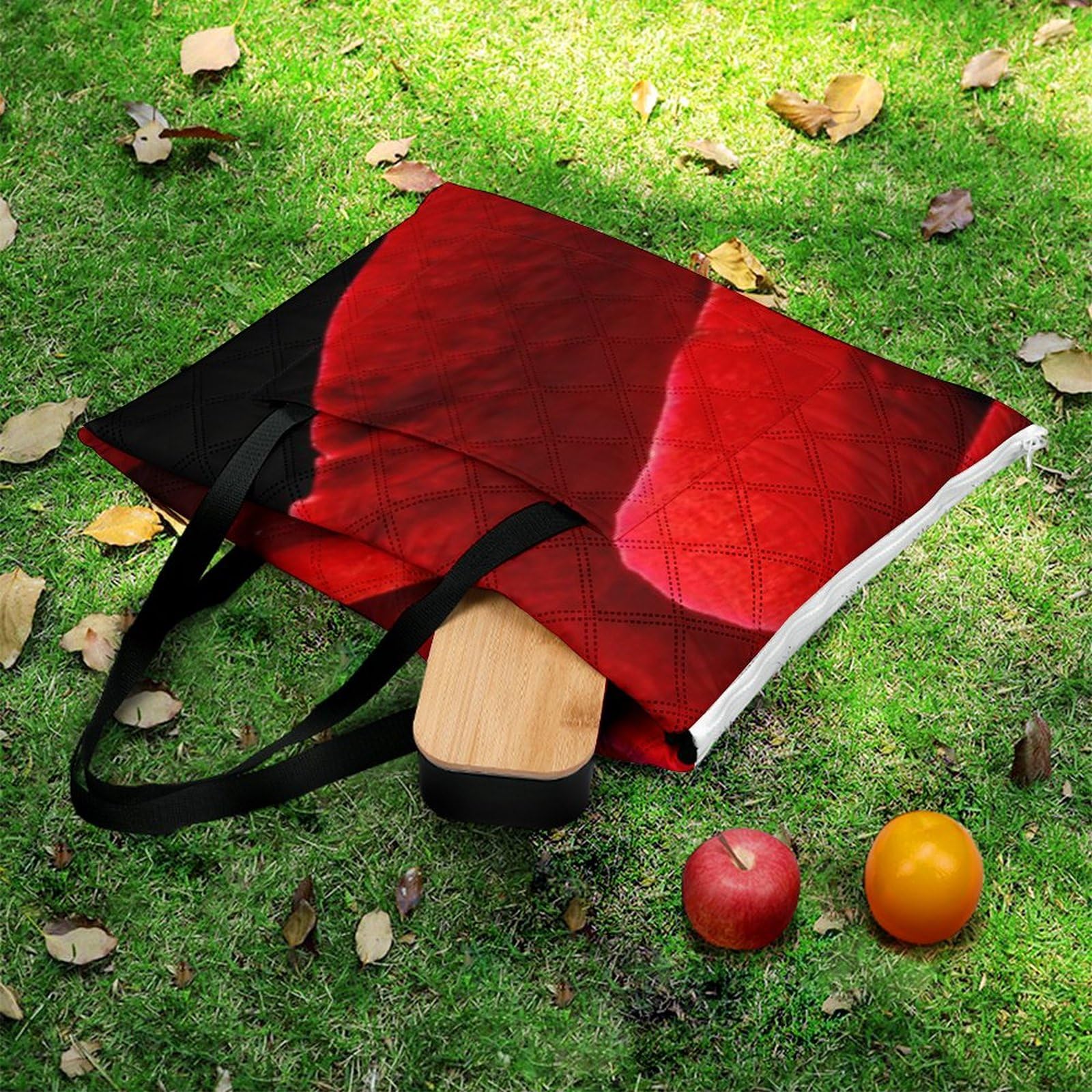 Couverture de pique-nique à motif floral rose avec sangle de transport, tapis de sable pliable et imperméable pour camping, été, plage, tapis de 200 x 200 cm