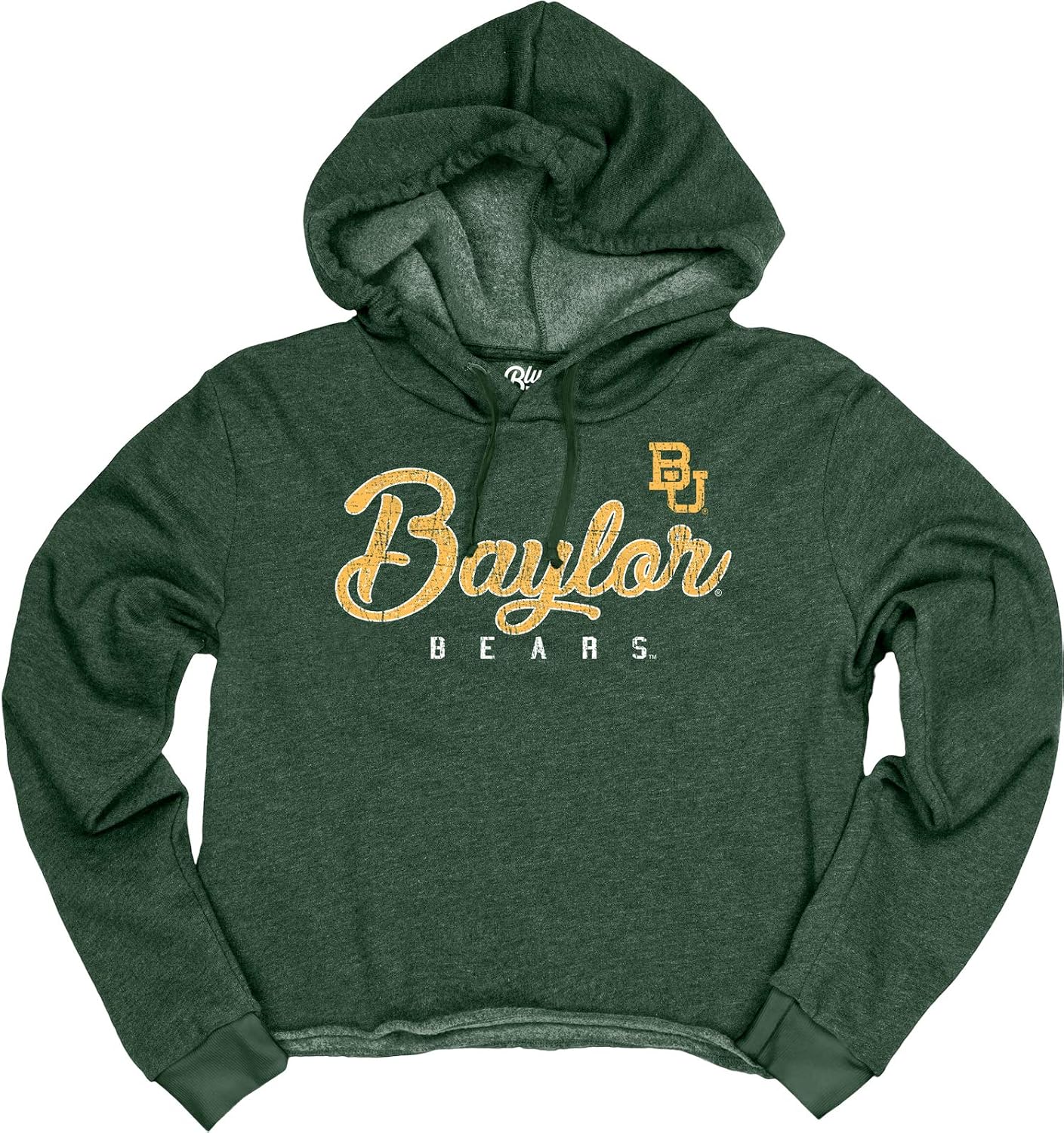 Blue 84 NCAA womens Vintage Crop Hoodie