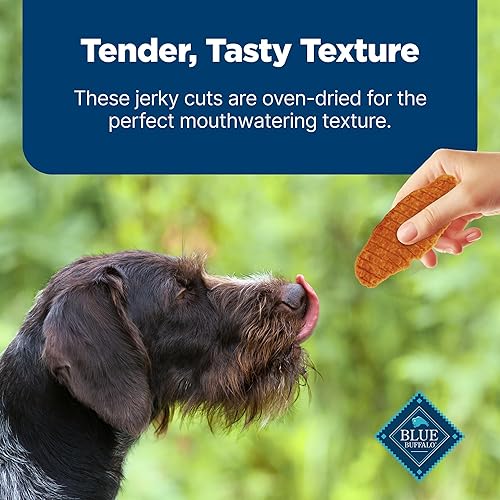 Miniatura 6 de Blue Buffalo Nudges Jerky Cuts - Golosinas naturales para perros, pato, 10 onzas