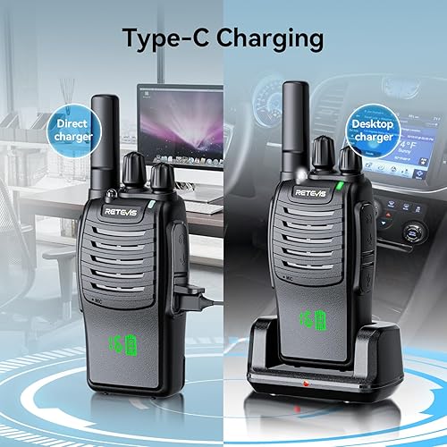 Miniatura 7 de Retekess V112 AM FM Radio de bolsillo portátil y walkie talkies H-777H paquete de 3, receptor M, estéreo de sintonización digital, con auriculares,