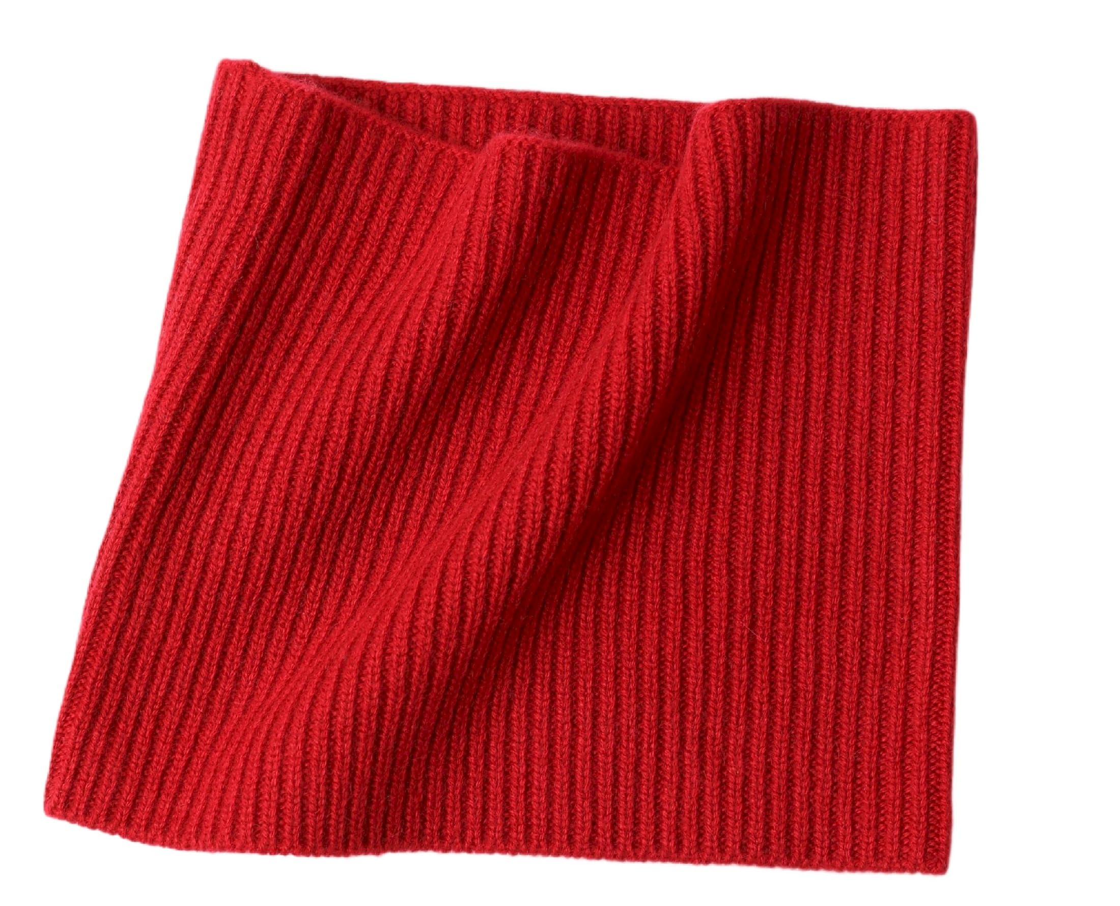 Bufanda de punto acanalado (100% cachemir, para hombre, color azul