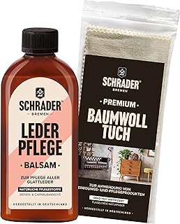 Sponsored You’re seeing this ad based on the product’s relevance to your search query.Learn more about this advertisement Schrader Leather Care Balm Set - Colour-Neutral Care Product for Smooth Leather with Polishing Cloth - 2-Piece - Made in Germany