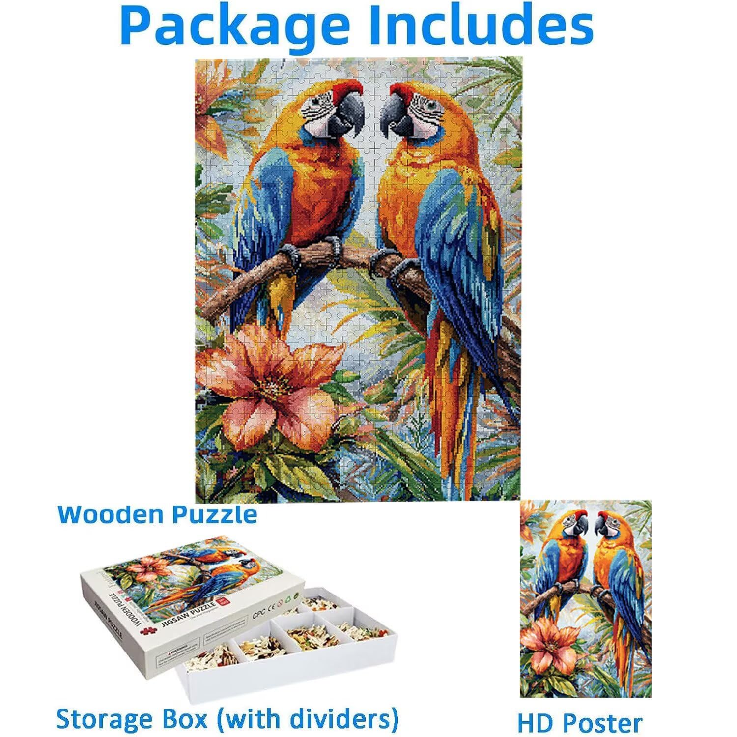 Puzzle 5000 sztuk, puzzle dla dorosłych, wyzwanie puzzle, puzzle dla całej rodziny, napis na plecach, prezenty dla mężczyzn kobiet, motyw: (leśna kruka) z-728
