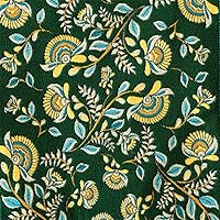 Vista 9 de 13×72 Inch Table Runner, Retro-Luxury Tassels Series for Kitchen Dining Table Holiday Decoration (Green Branch)