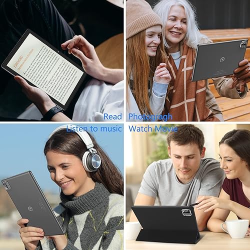 Miniatura 7 de PRITOM Tablet con funda, tablet Android 14 de 10 pulgadas, 64 GB, 1 TB expandible, pantalla IPS HD de 1280 x 800, procesador de cuatro núcleos, 6000