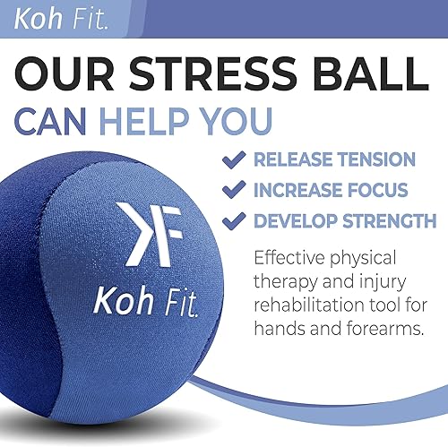 Miniatura 3 de Koh Fit - Pelota de estrés para adultos, para aliviar el estrés, para terapia de manos y alivio del estrés