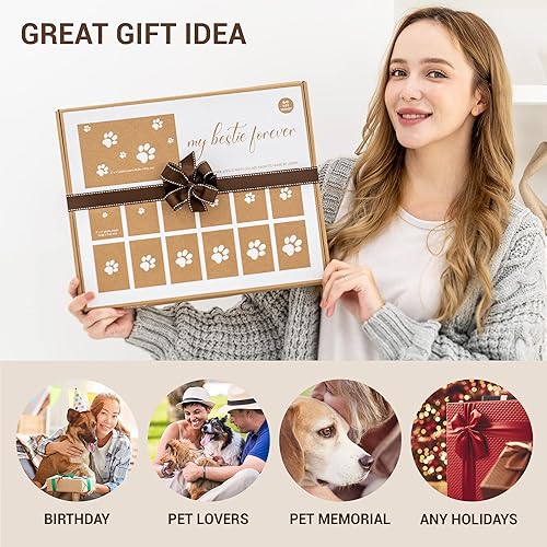 Miniatura 6 de LOOKEY Marco de fotos acrílico para perros, marco de recuerdo de mascotas, regalo conmemorativo para mascotas por pérdida de perro, marco de collage