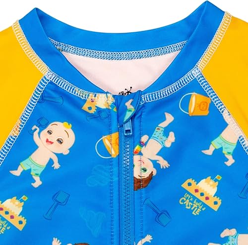 Miniatura 4 de CoComelon JJ Tomtom - Traje de sol de natación con cremallera para niños pequeños