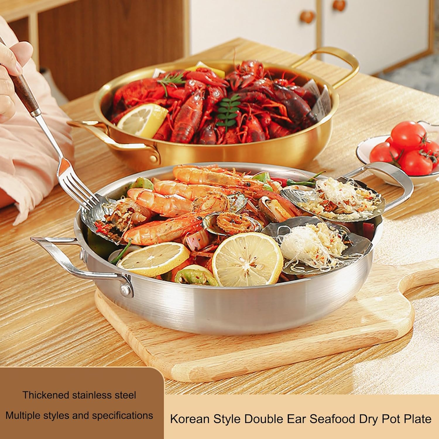 7サイズ ヌードルラーメンポット ストックポット ステンレススチール パスタポット フライパン オムレツパン ラーメンスープポット