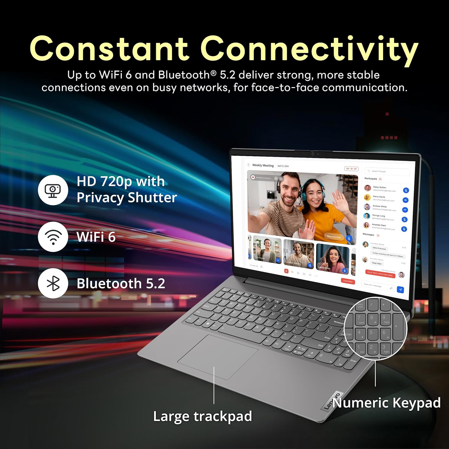 Lenovo V15 G4 IRU 15.6" FHD Business Laptop, Intel Core i7-13620H, Intel UHD Graphics, 16GB RAM, 1.5TB Storage(1TB SSD+512GB Docking Station Set), Wi-Fi 6, Windows 11 Pro, Gray