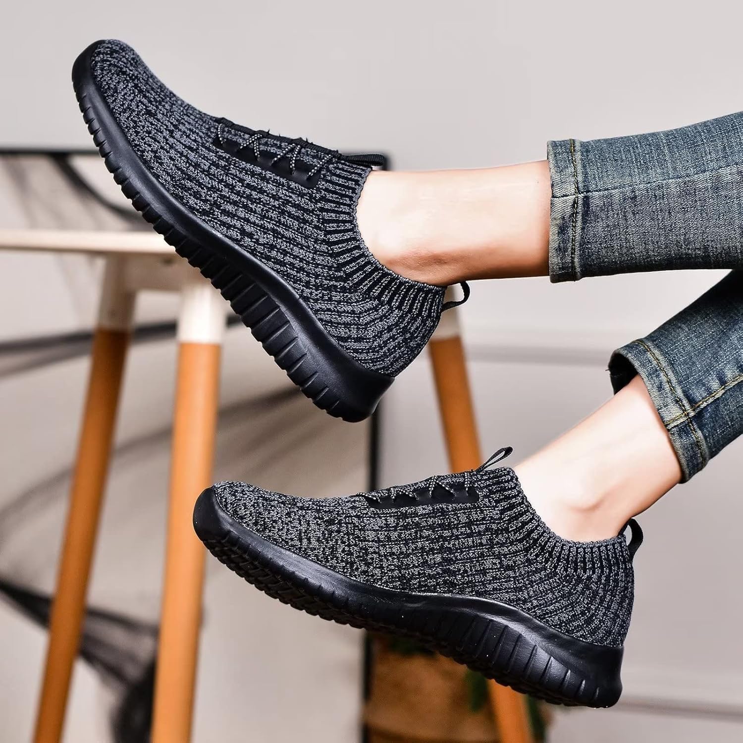 TIOSEBON Women's Slip On Walking Shoes Lightweight Casual Running Sneakers - Image 5