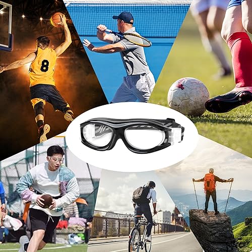 Miniatura 6 de SooGree Gafas deportivas para niños, gafas de baloncesto y fútbol, gafas de seguridad para niños, antichoque, marco de colisión, 7-14