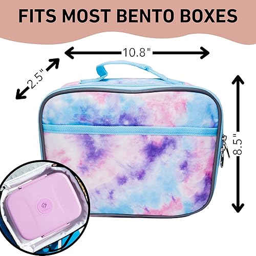 Miniatura 9 de Fenrici Mochila y lonchera para niños, bolsa escolar con compartimento para laptop, bolsa de almuerzo aislada, juego a juego