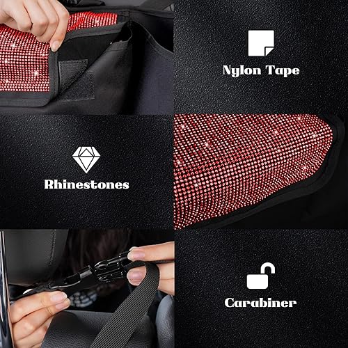 Miniatura 5 de eing Organizador y almacenamiento para maletero de automóvil, organizador colgante para asiento trasero para SUV, camión, MPV, impermeable, bolsa de