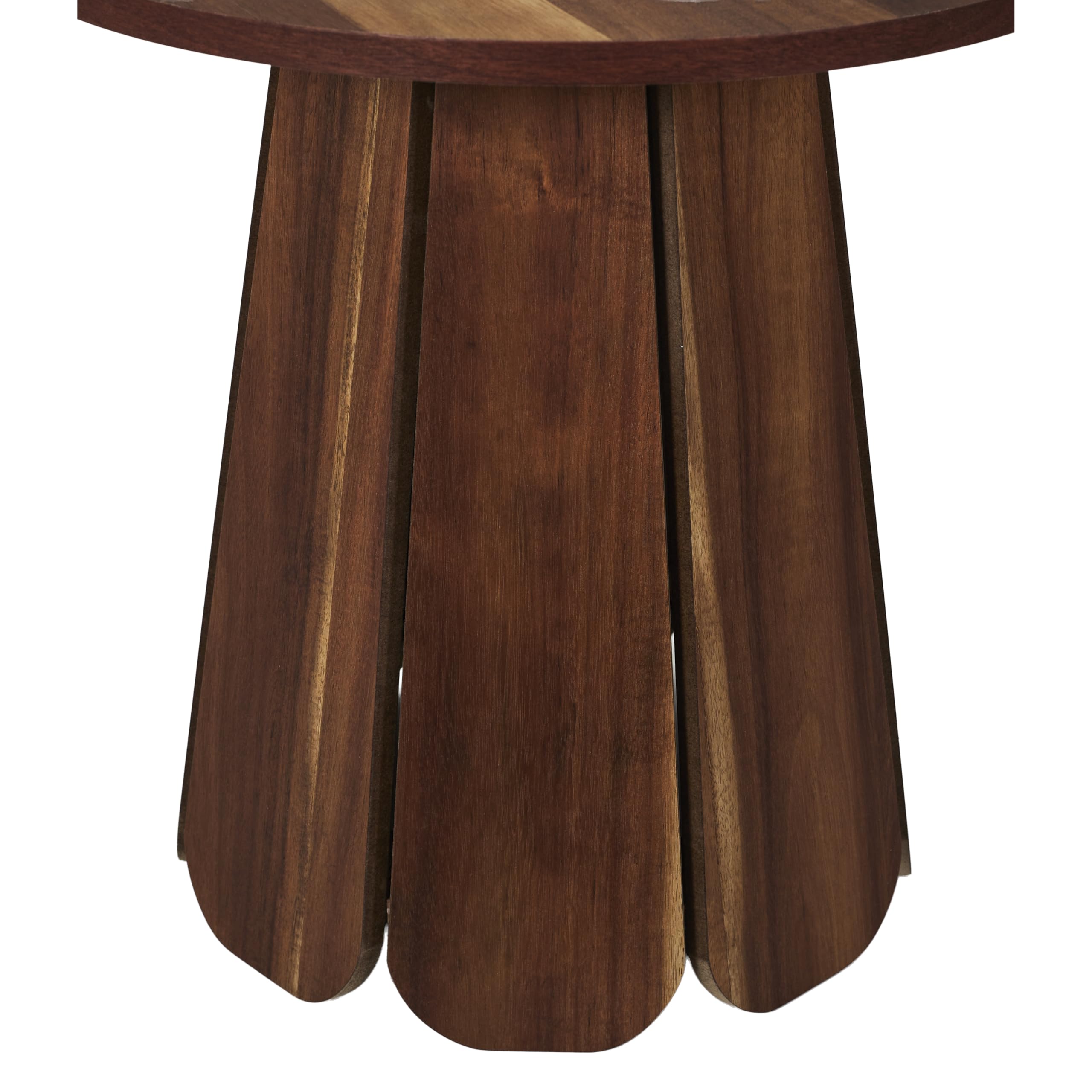 HOME DECO FACTORY, HD0347, Table d'Appoint D45Cm Will, Collection Softness, Mobilier, Table Et Bureau, Table d'Appoint - Gigogne, 45x45x45 cm, Marron | Métal et bois, table d'appoint Will, collection Softness, diamètre 45 cm, salon, marron