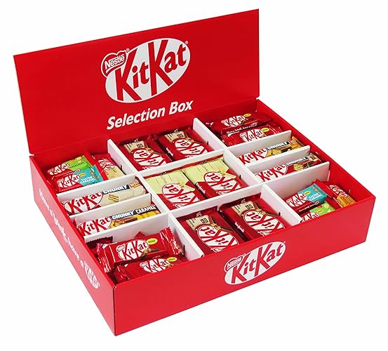 KitKat Selection Box mit 104 KitKat Spezialitäten in 9 Sorten, mit KitKat Chunky, KitKat Mini und KitKat White, KitKat Süßigkeiten Mix mit 2,9kg