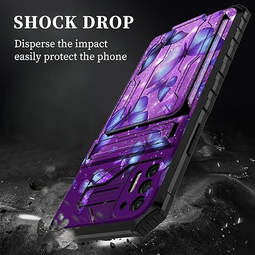 Miniatura 4 de Funda tipo cartera para Moto G Stylus 4G 2021 con soporte para tarjeta de crédito desmontable y soporte, resistente, a prueba de golpes, funda