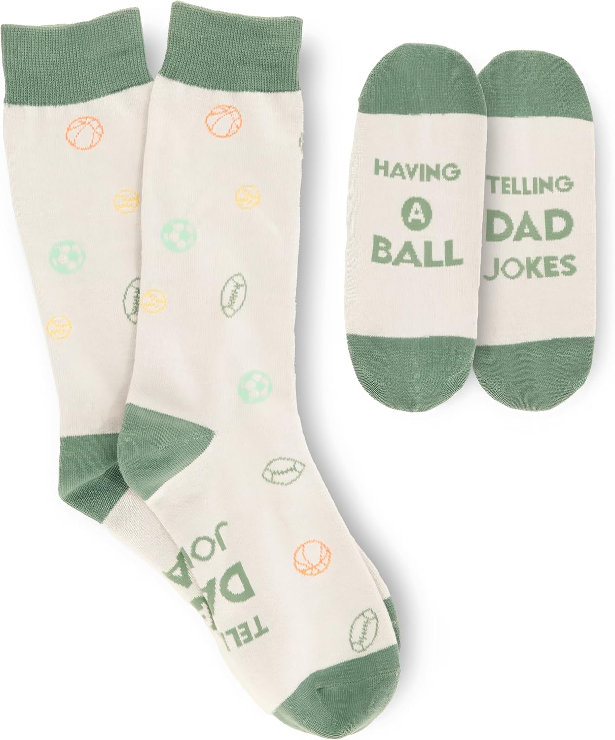 Funny Socks for Men - Men's Dress Sock with Dad Jokes, Gifts for Dad from Daughter, Groomsmen, Fun - Image 3