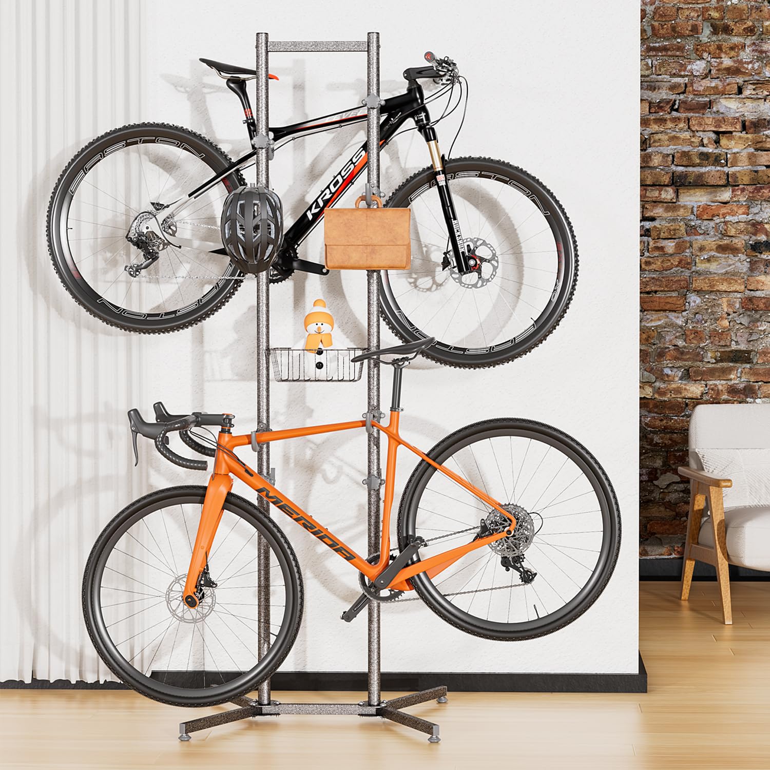 CXWXC Stojak rowerowy na 4 rowery, obciążenie do 70 kg