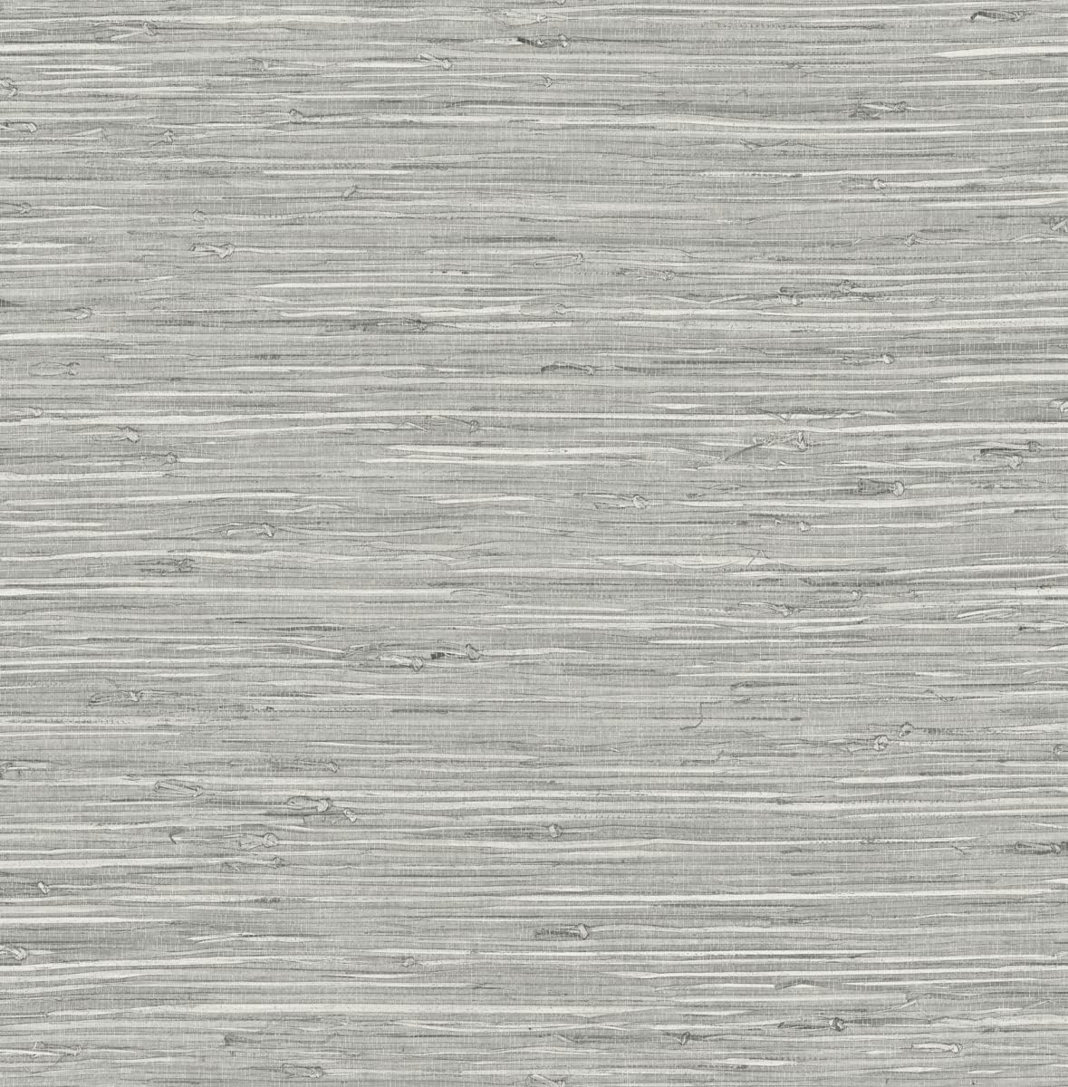 NextWall Stacy Garcia Home Saybrook Faux Rushcloth Peel and Stick Wallppaer (Cove Grey & Metallic Silver)