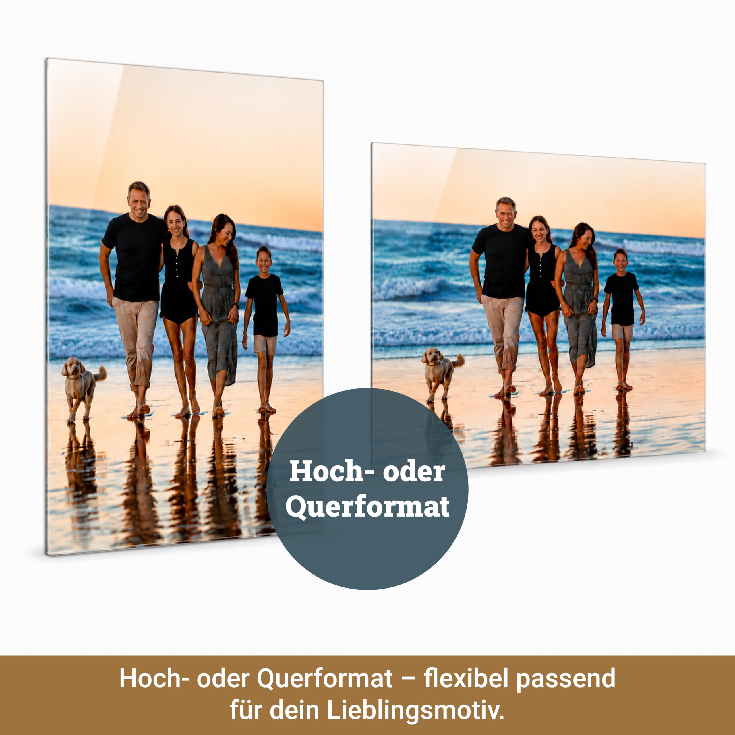 WANDURLAUB - Acrylglas Bild personalisiert 60x50 cm – ohne Rahmen | Eigenes Foto auf Acrylglas – ohne Rahmen und ohne Montagematerial, geeignet für DIY-Rahmen, Deko oder Werbebeschilderung