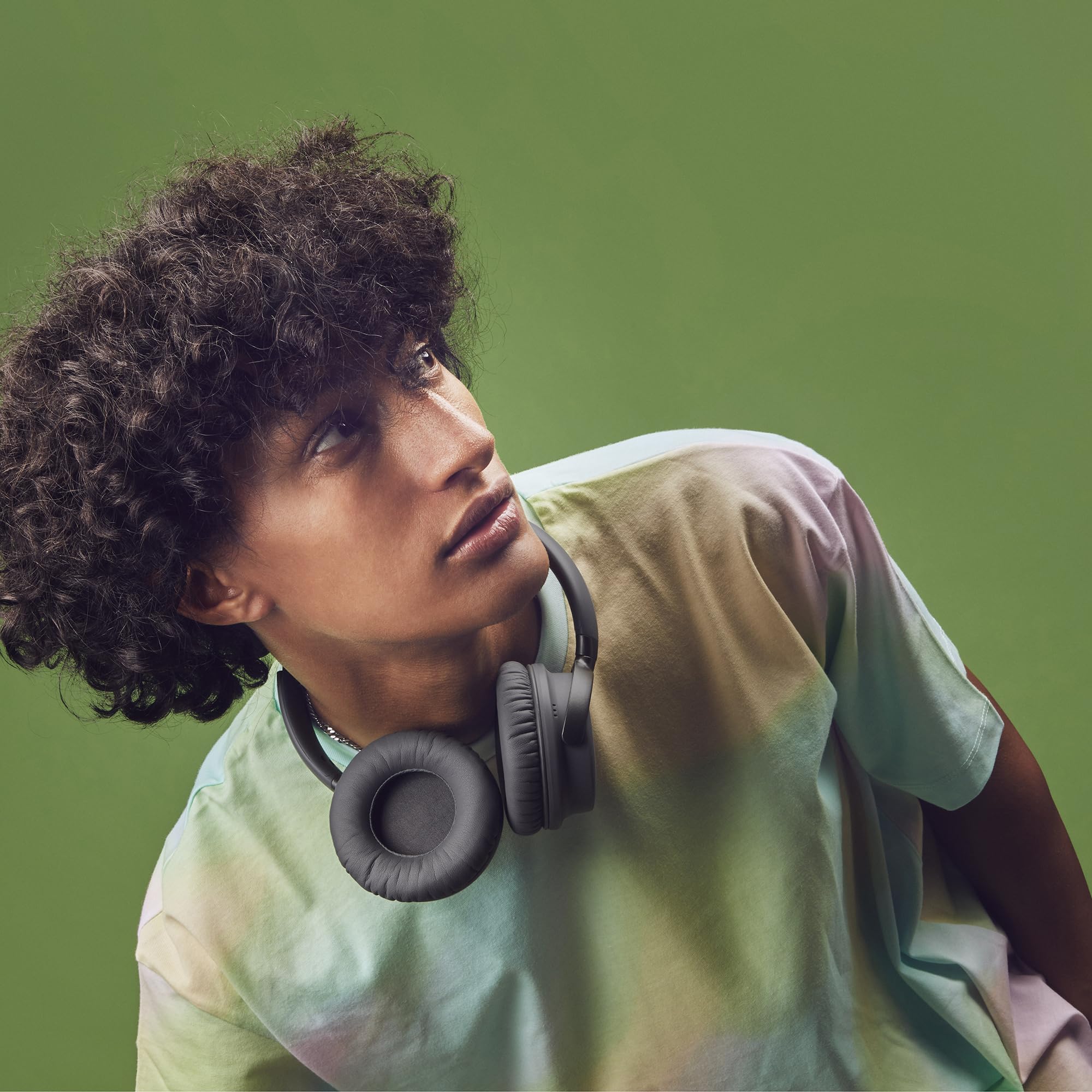 Energy Sistem Power Radio - Cuffie Bluetooth (45 ore di batteria, lettore MP3 MicroSD, Deep Bass, cuscinetti in pelle proteica e schiuma visco elastica) nero
