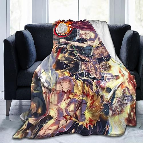 Manta de franela de animación, manta suave para aire acondicionado, para cuatro estaciones, general, 4-80 x 60 pulgadas