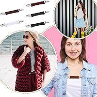 Vista 4 de Juego de 5 clips de cincha para vestido, clip de bufanda, clip de cuello de cárdigan retro, clip de chal