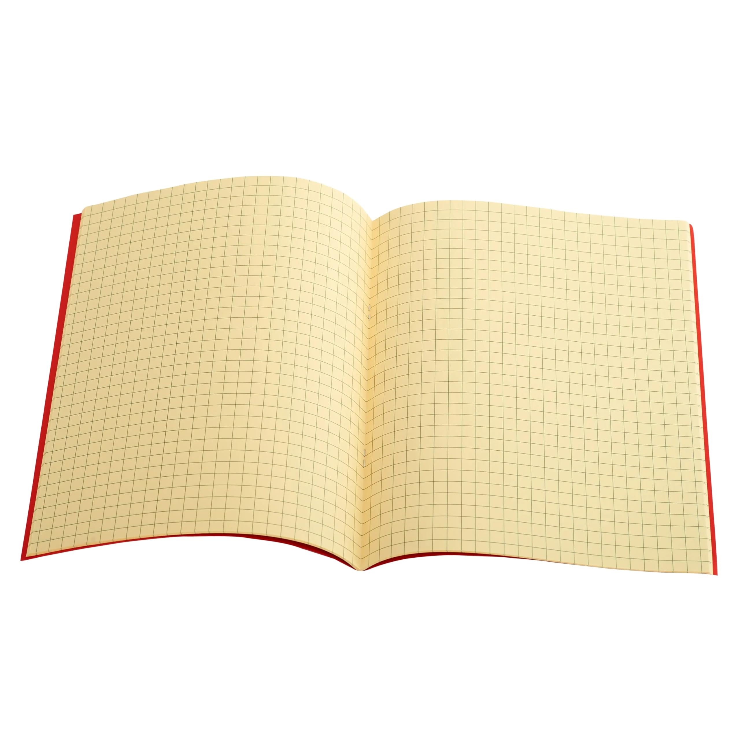The Dyslexia Shop 9" x 7" - 7mm Squared Tinted Paper - Exercise Book (Red Cover) Single Book/Cream — image 1