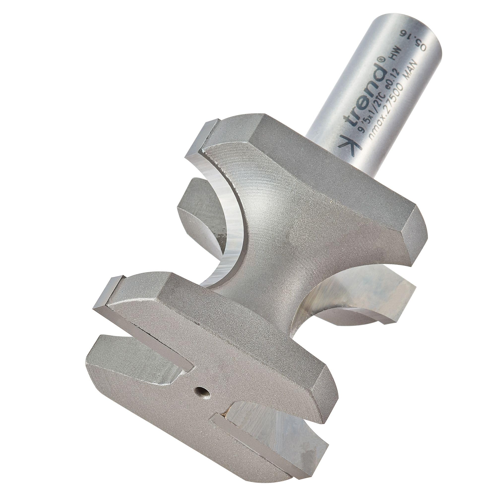 Trend Professional Small Bead Radius Router Cutter, 1/2 Inch Shank, 42.9Mm Cut Diameter, 25.4Mm Cut Length, 12.7Mm Radius, 9/5X1/2Tc