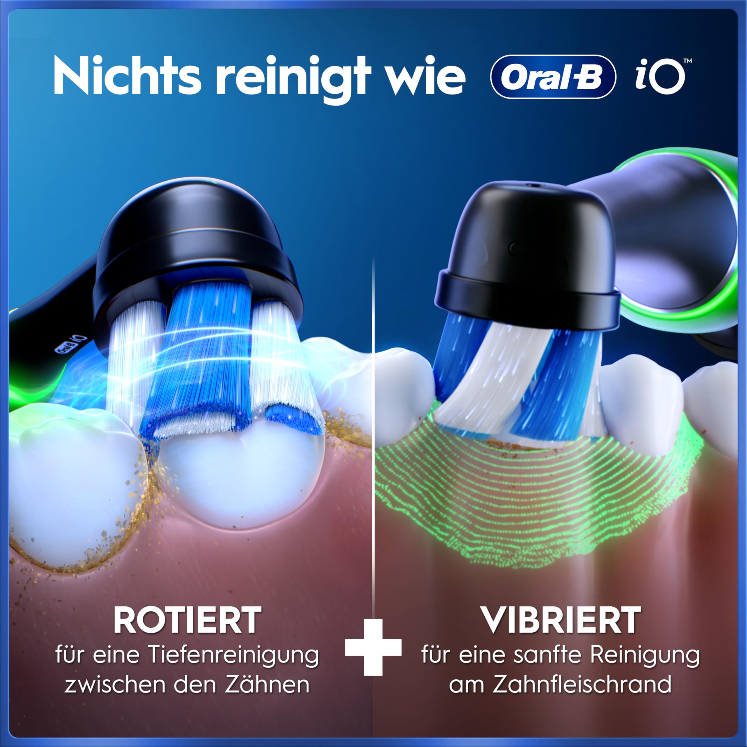 Oral-B iO Series 5 Elektrische Zahnbürste, Schwarz | Inkl. 3 Aufsteckbürsten, Reise-Etui, Electric Toothbrush mit 5 Putzmodi für Zahnpflege
