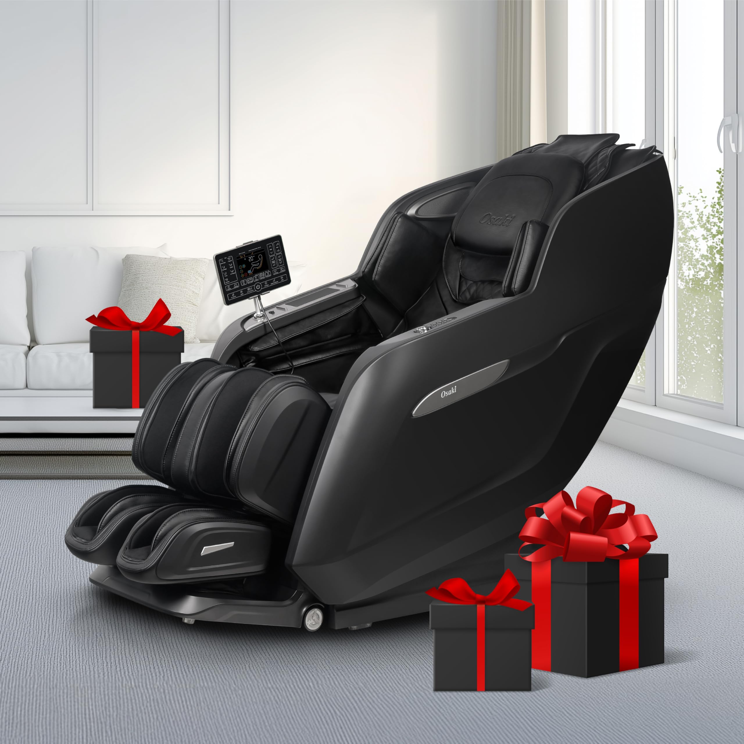 Osaki 4D Achilles l 360 Rotating Footrest l Full Body Massage Chair l Zero Gravity l 360 Kenading Calfrest l Lumbar Heating l Touchscreen Controller l