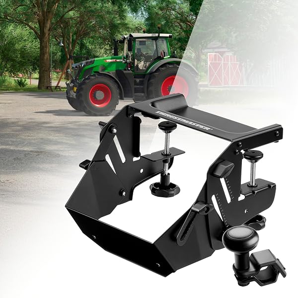 Thrustmaster T128 SimTask Farming Pack – Lenkrad & FarmStick Set für PS5 & PC – Inkl. Halterung & Pedale – Magnetische Schaltwippen & Präzisions-Joystick für Landwirtschafts-Simulator – Schwarz - 5