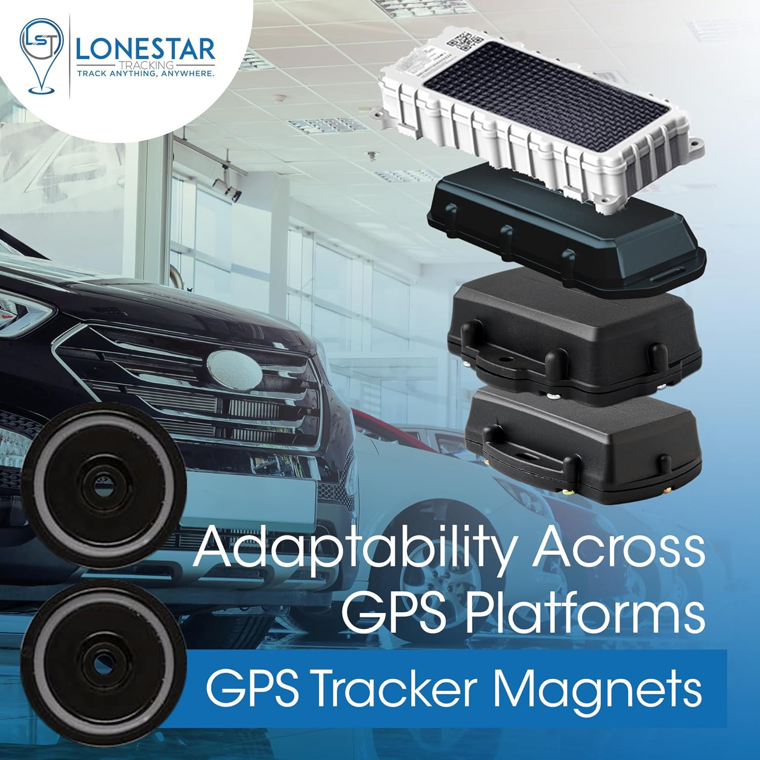 GPS Tracker for Vehicles Bundle - Oyster3 5G/4G GPS Tracker for Assets with Two Magnets - Car Equipment Waterproof for Asset Tracking Subscription Required by LoneStar Tracking